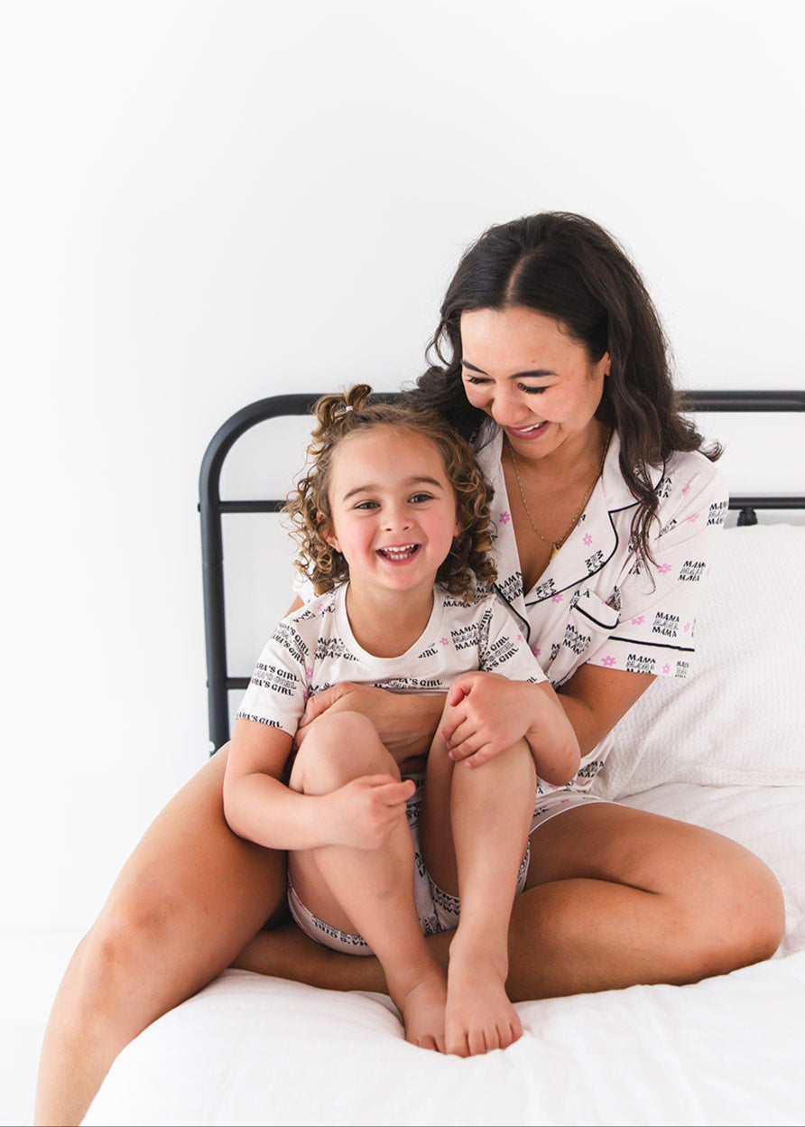 Women's Notch Collar Bamboo Pajama Set | Mama's Girl