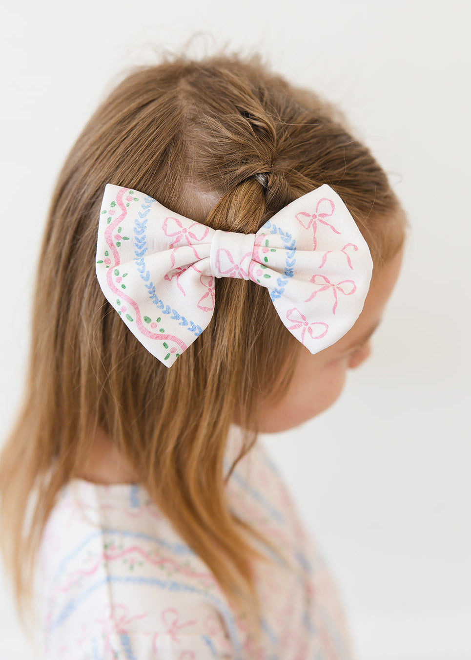 Bamboo Alligator Clip Bow | Victorian Whimsy