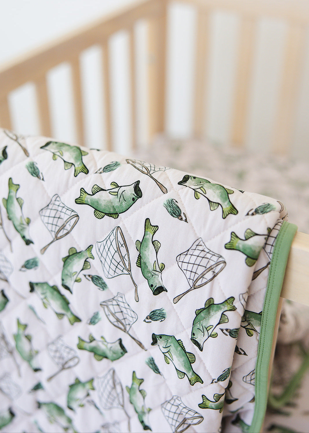 Fishing bamboo quilted blanket wi.h 3.0 TOG filling.