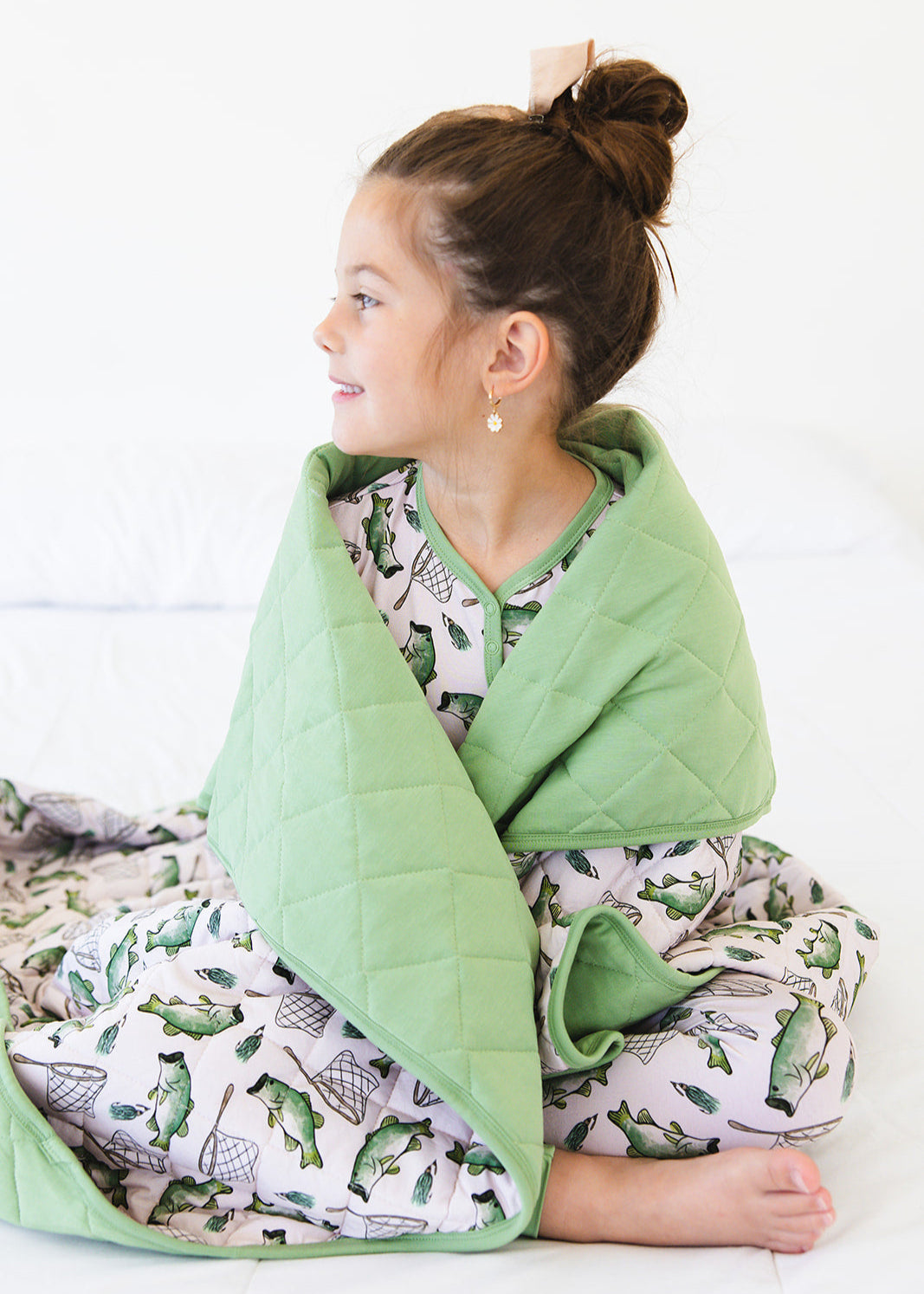 Fishing bamboo quilted blanket wi.h 3.0 TOG filling.