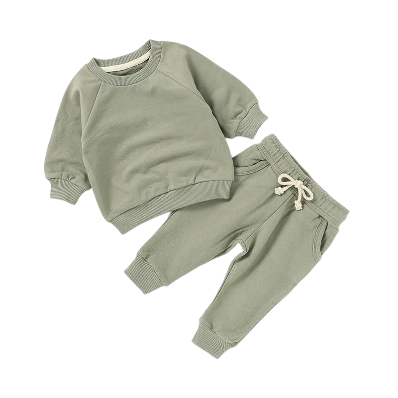 Organic Cotton Sweatsuit Set | Green