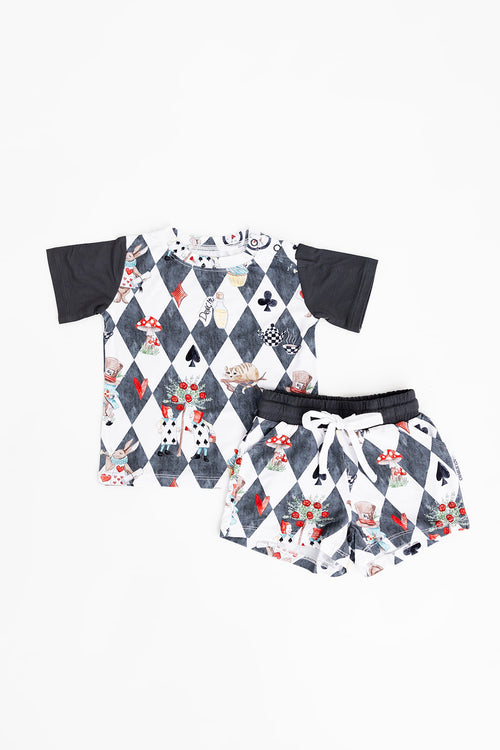 Bamboo Shortie Set | Alice in Wonderland