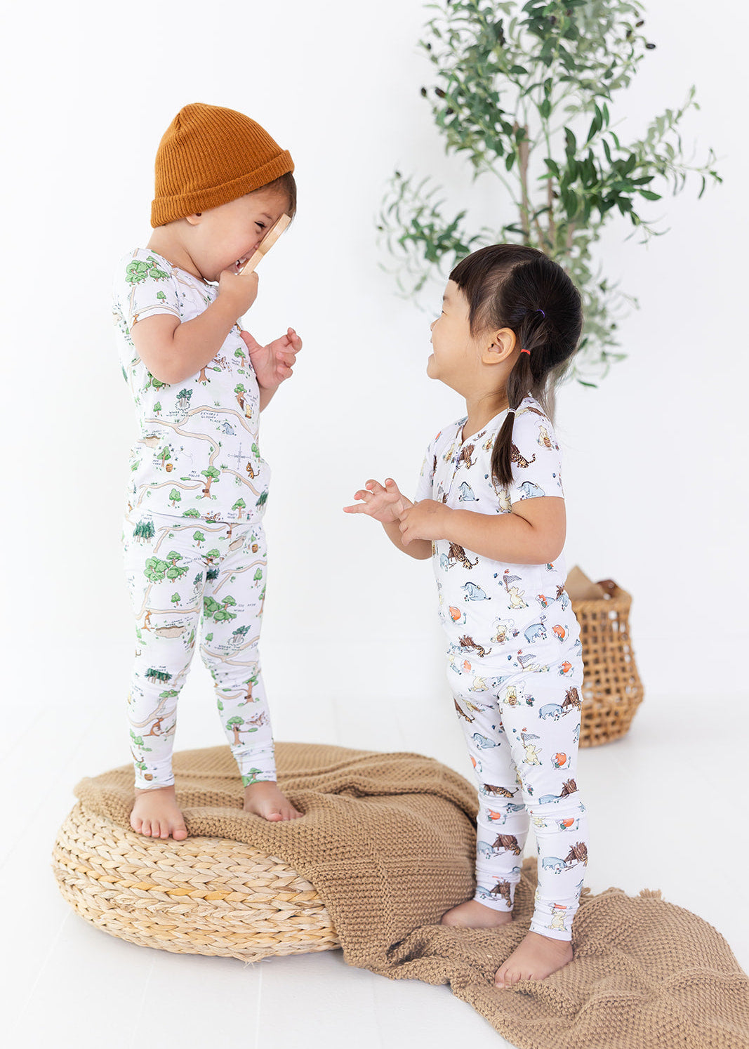 Winnie the Pooh bamboo pajama set.