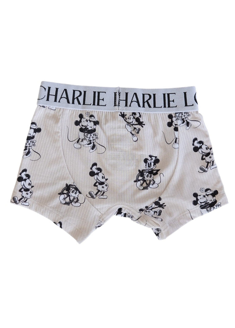 Ribbed Bamboo Boxers | Steamboat Willie