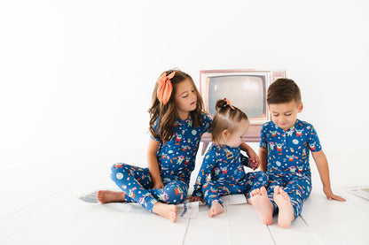 Bamboo pajama set for toddler boys and girls with Chip Chilla print for winter and summer. Daily Wire and Bentkey's Chip Chilla pajamas.