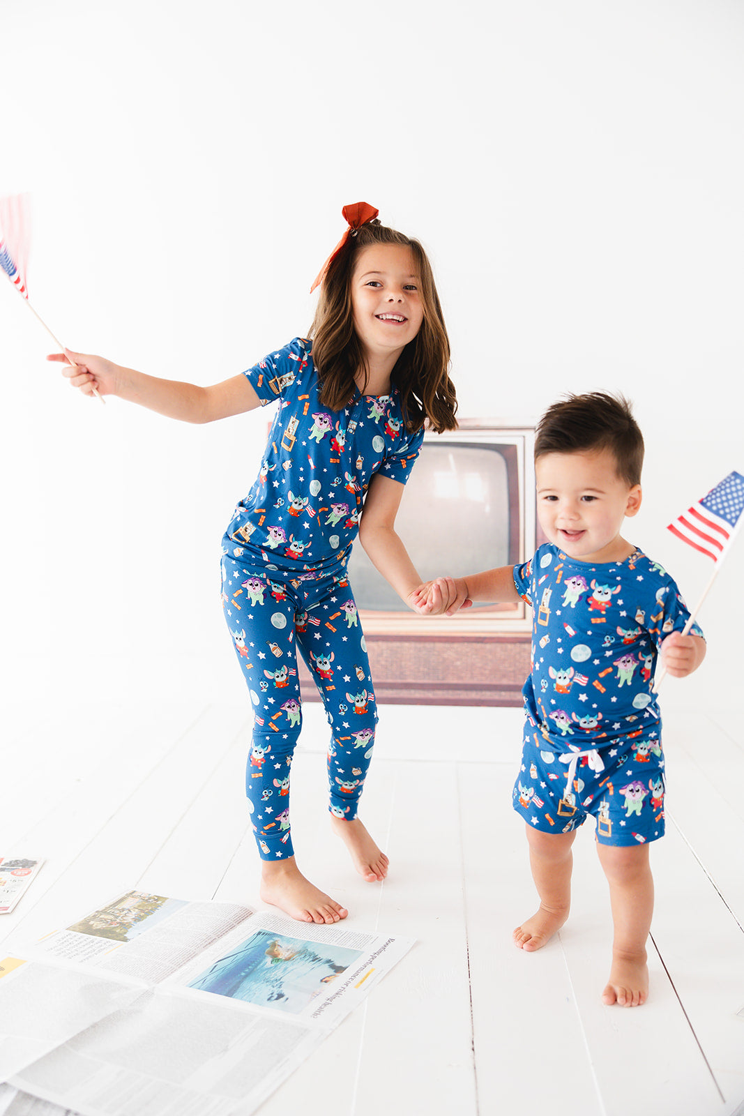 Bamboo pajama set for toddler boys and girls with Chip Chilla print for winter and summer. Daily Wire and Bentkey's Chip Chilla pajamas.