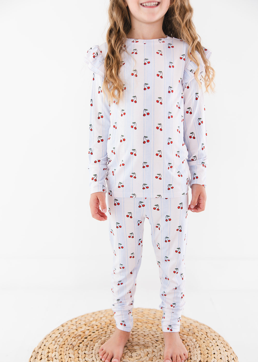 Bamboo Ruffle Pajama Set | Cherry Picker