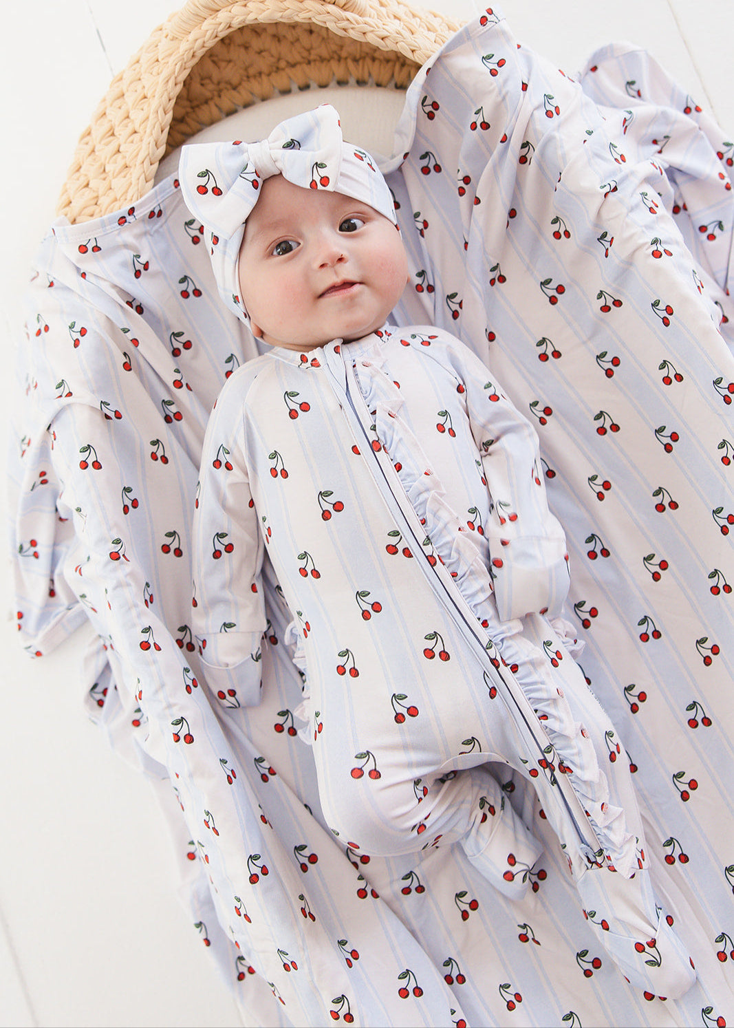 Bamboo Ruffle Rompee™ | Cherry Picker