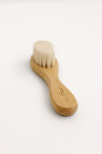 Heirloom wood baby brush