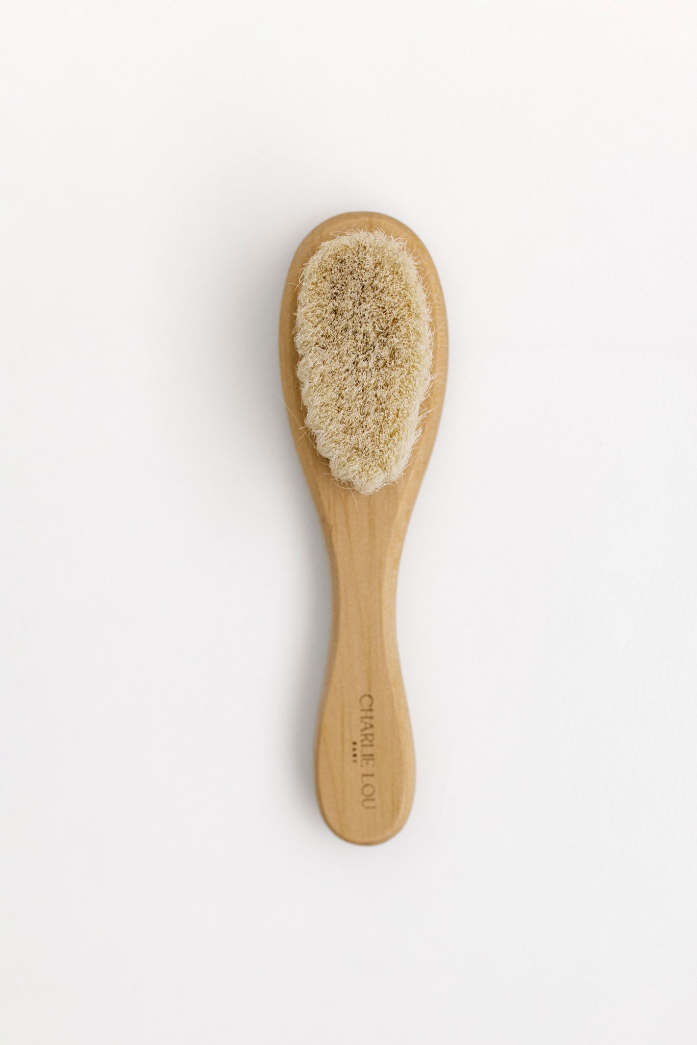 Heirloom wood baby brush