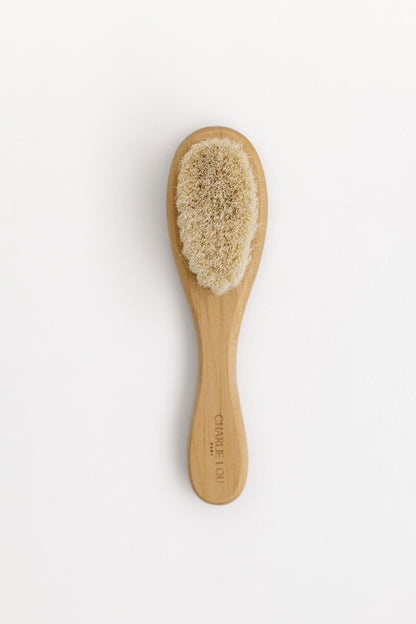 Heirloom wood baby brush