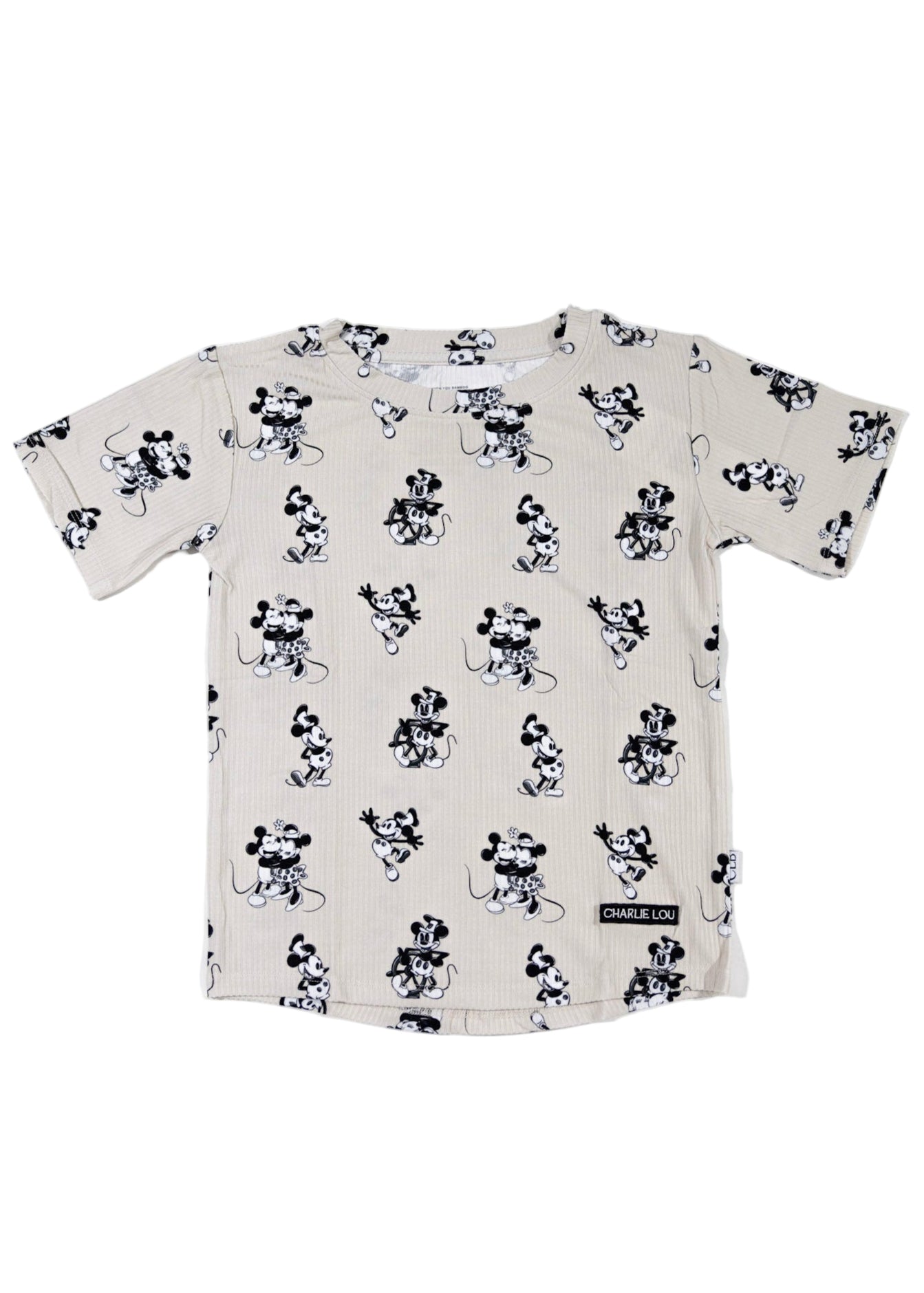 Ribbed Bamboo T-Shirt | Steamboat Willie
