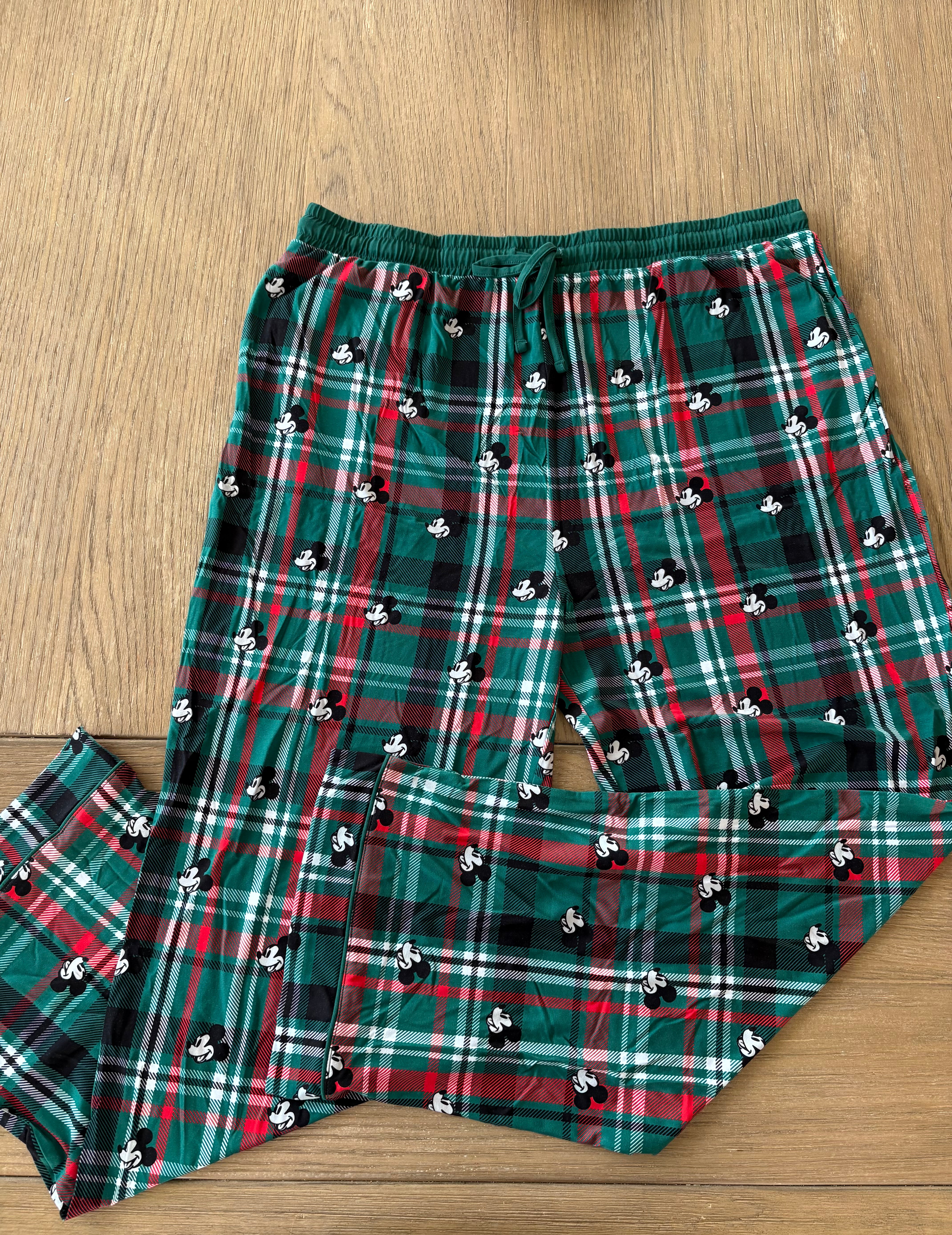 Men's Bamboo Pajama Pants | Tartan Steamboat Willie