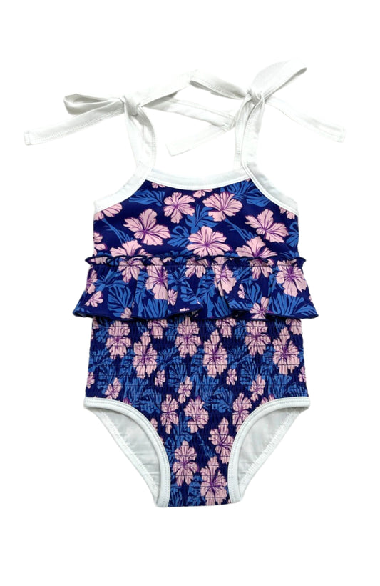 Twilight Blossoms | One Piece Smocked Swimsuit