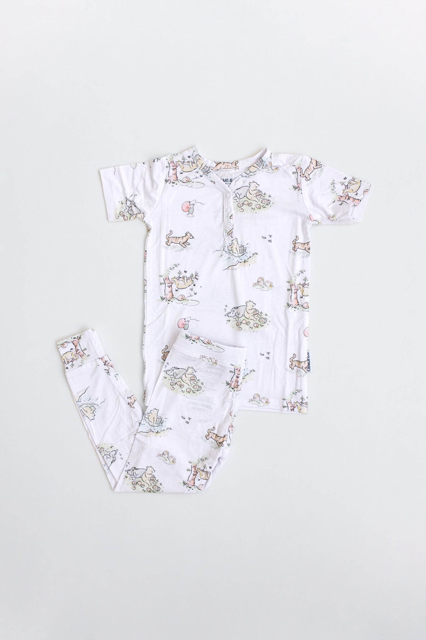 Winnie the Pooh Bamboo two piece pajama set which is gender neutral.