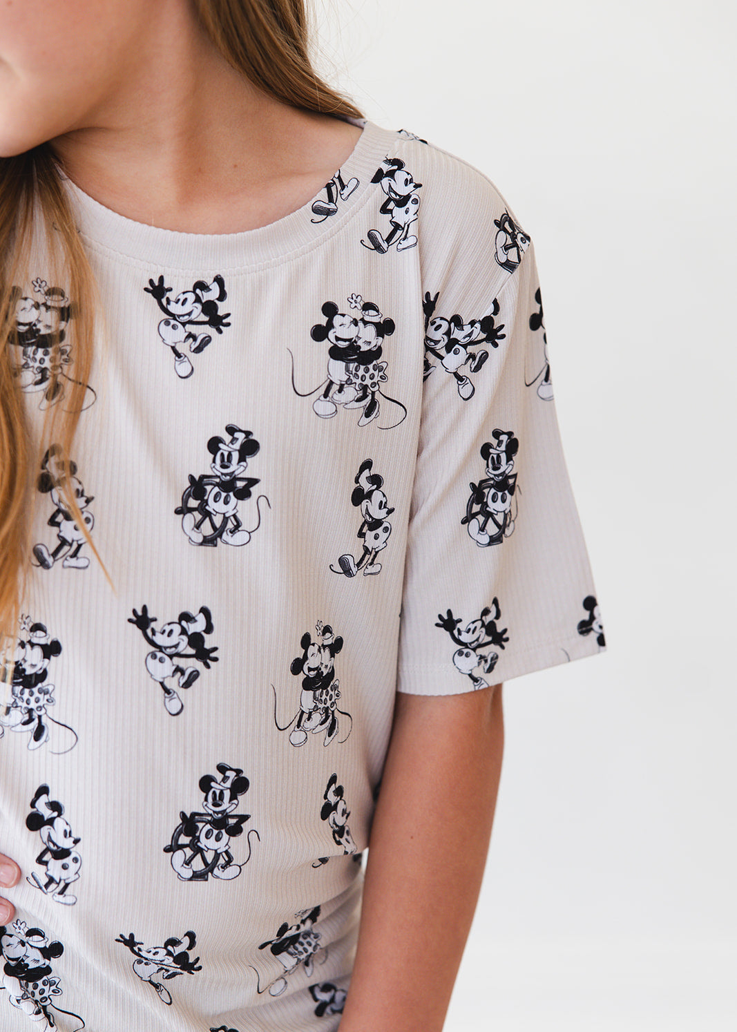 Ribbed Bamboo T-Shirt | Steamboat Willie