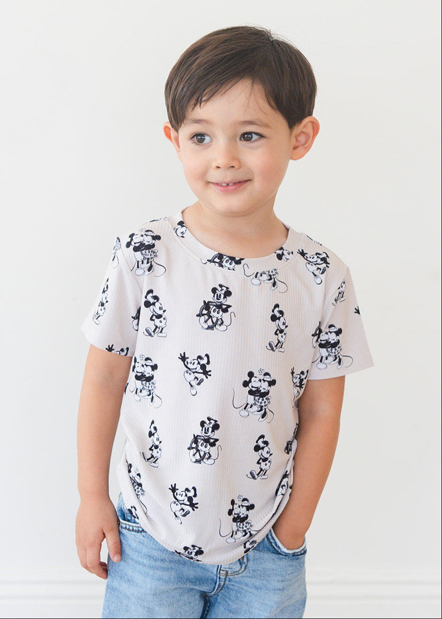 Ribbed Bamboo T-Shirt | Steamboat Willie