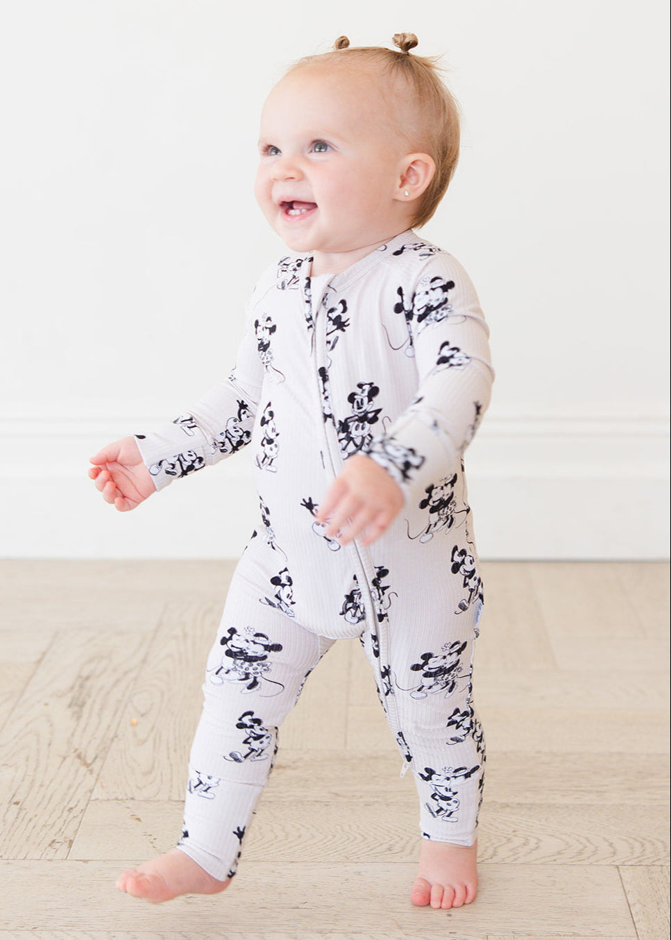 Ribbed Bamboo Rompee™ | Steamboat Willie